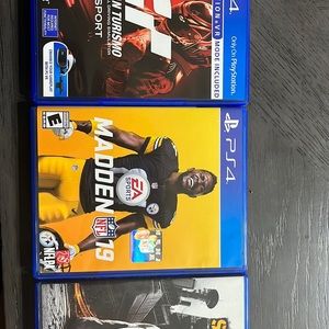 Video games, $35 for all three